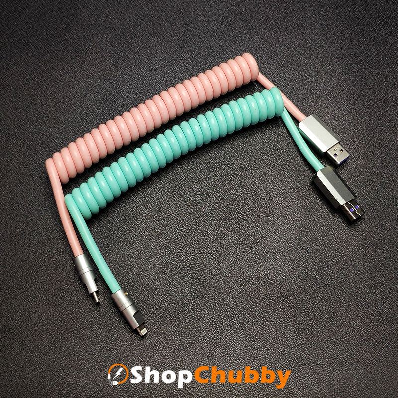 "Candy Chubby" Car Spring Fast Charging Cable