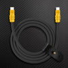 "Anodized Pro" 240W Reflective Shine Charge Cable (C+Lightning) - Yellow