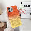 Breathable Heat Dissipation Aromatherapy Mobile Phone Case Suitable For iphone 16 - Orange + Yellow