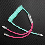 "Chubby Flex" 2 In 1 Spring ColorBlock Fast Charging Cable