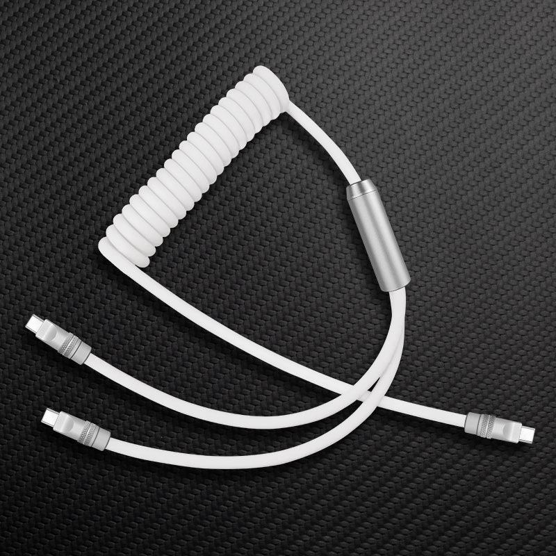 "Chubby Flex" 2 In 1 Spring Fast Charging Cable