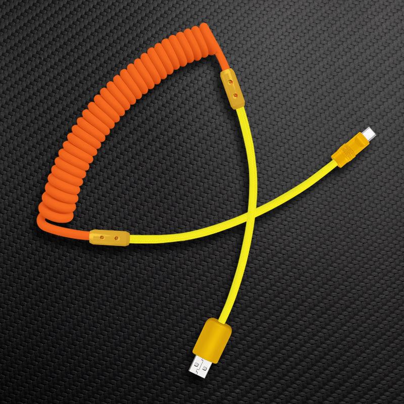 "Chubby Mood" Silicone Braided Fast Charging Cable #711