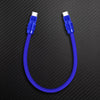 "Cute Anodized" Power Bank Friendly Cable (C+Lightning) - Dark Blue