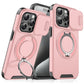 Military-Grade Shockproof Magnetic Case with Camera Slide & 360° Kickstand Ring