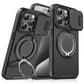 Military-Grade Shockproof Magnetic Case with Camera Slide & 360° Kickstand Ring