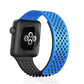 Multicolor Hole Silicone Breathable Watch Band For Apple Watch