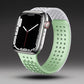 Multicolor Hole Silicone Breathable Watch Band For Apple Watch