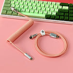 "Chubby" USB To Type C Spring Keyboard Cable