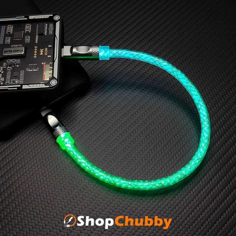 "Neon Chubby" Power Bank Friendly Color-Changing Luminous Cable