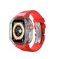 49mm Fluororubber Band Transparent Protective Case For Apple Watch