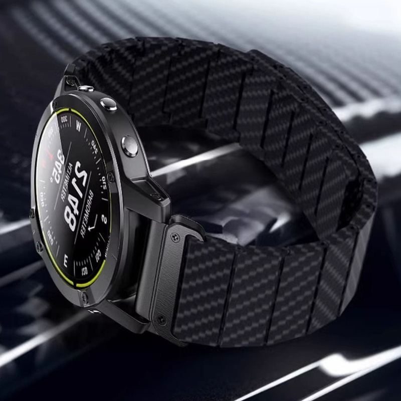 22mm & 20mm Carbon Fiber Magnetic Strap For Samsung/Garmin/Fossil/Others