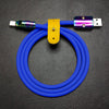 "Chubby" Special Designed Cable With Colored Connectors - Blue