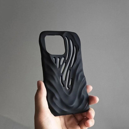 Skeleton Heat Dissipation Full Cover Silicone Soft iPhone Case