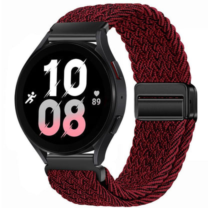 20mm & 22mm Colorful Nylon Braided Magnetic Watch Strap for Samsung/Garmin/Fossil/Others