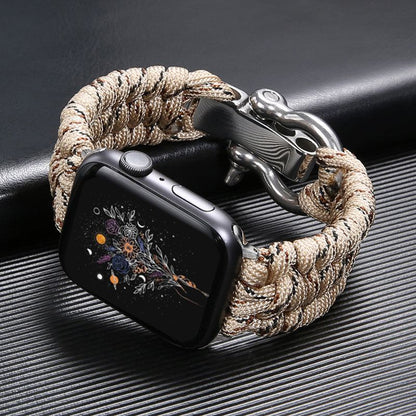 Nylon Sport Braided Steel Buckle Band for Apple Watch